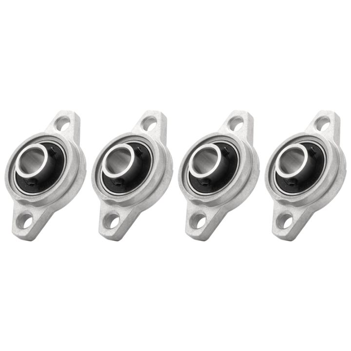 4Pcs KFL001 12mm Zinc Alloy Self Aligning Pillow Block Flange Bearing ...