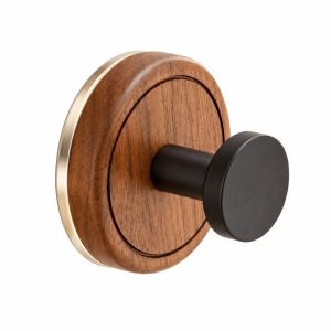 MUSCLEX Không cần khoan. Móc xoay có núm điều chỉnh Cốc hút Họa tiết gỗ óc chó Móc treo khăn Phong cách tối giản. Có thể tháo rời. Móc treo tường Sử dụng trong phòng tắm