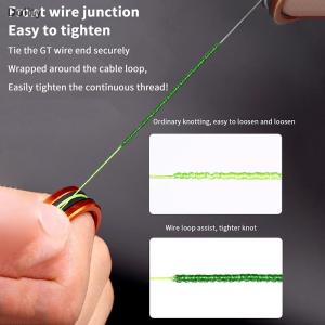 🎄【Special price】Dolity 2Pcs Alloy Cable Ring Fast Line Cutting Anti-slip Protect Hands Fishing Reel Tighten The Leader Knot Fishing Tools