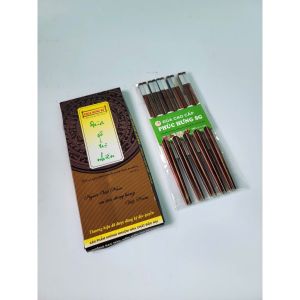 Đũa cẩm lai đầu vuông khảm trai hàng xuất khẩu cao cấp- Phúc Hưng Phát- gỗ tự nhiên không nhuộm màu.