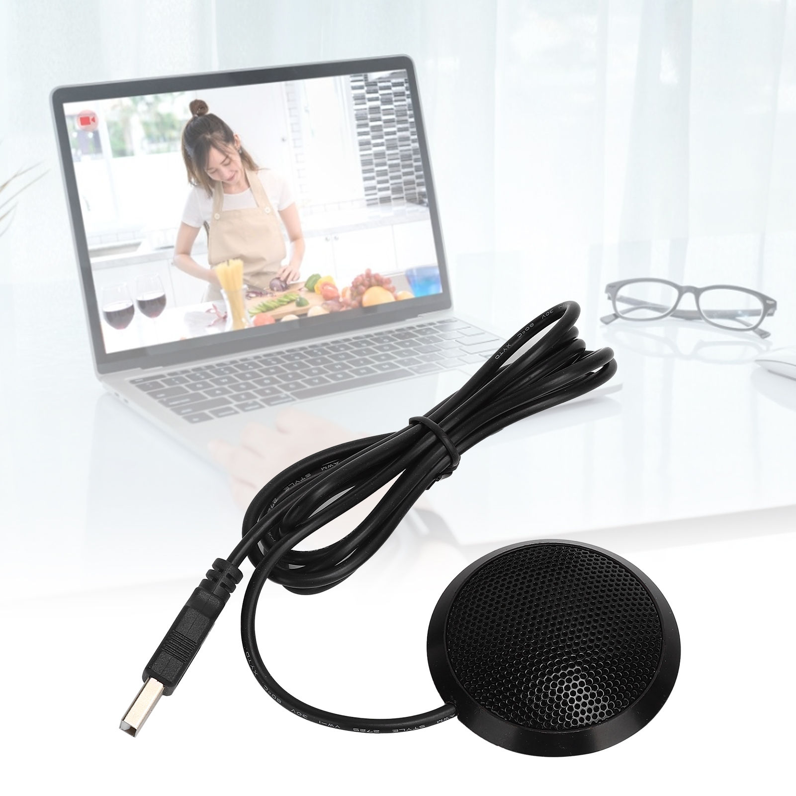 Sound Directivity Simple Andoer USB Desktop Microphone Portable 360 Degree Pickup ...