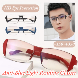 +150~+350 Anti-Blue Light Reading Glasses Presbyopic Glasses For Both Near And Far View HD Eye Protection Glasses