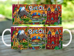 Bicol Souvenir Mug 11oz with Gift Box – Ceramic Coffee Mug | Pasalubong Gift