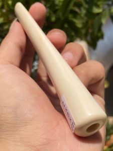 pipa gading asli gg 12cm bulat tebal mulus ori