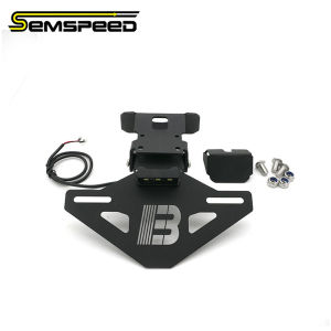 SEMSPEED Motorcycle Rear License Plate Fender Tail Tidy Bracket Signal Light Assembly Holder For CFMOTO 675SR 675NK 2024-2026