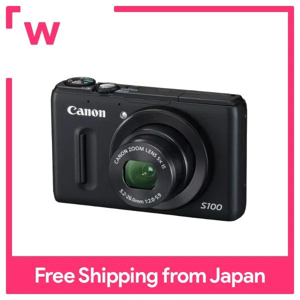Canon Digital Camera PowerShot S100 Black PSS100(BK) 12.1 