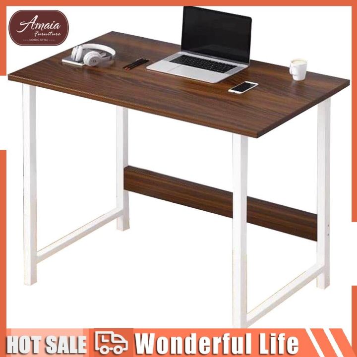 High quality modern minimalist computer desk solid wood study home ...