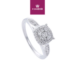 HABIB Diamond Ring in 375/9K White Gold 265860223