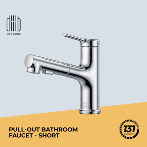 Diiib Pull Out Bathroom Faucet  Pull Out Sprayer 3 Splash Modes Fountain Spout Built-in Filter