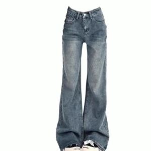 Ladies Jeans Flare Trousers Leisure Slimming Vintage Inspired Autumn High Waist Bell Womens Fit Wide Leg pants Flared jeans Y2K