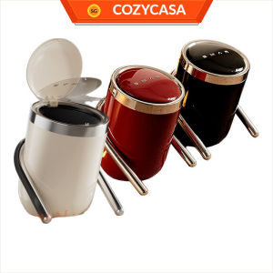 【COZYCASA】Minimalist Slanted Opening Trash Bin 12L | Lazy-Friendly Flip Top Garbage Can