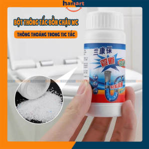 Bột Thông Cống LKB Lọ 110g Thông Tắc Nghẽn Toilet Bồn Chậu Rửa Lavabo Ống Nước Siêu Mạnh