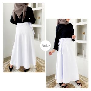 GANEETA SKIRT - FLOTTILICIOUS / Rok Flow Style Casual Cantik / Bawahan Wanita Kondangan / Rok Lilit Pita