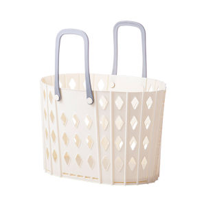 JustLiving Household folding laundry basket Plastic extra-large dirty clothes basket soft plastic folding dirty clothes basket storage basket bathroom laundry basket Room snacks toy clothing storage