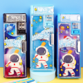 Zaman Now -  Kotak Pensil Case Magnet Untuk Anak Tk & Sd / Kotak Pensil Anak Lengkap Dengan Peruncing / Tempat Pensil Karakter. 