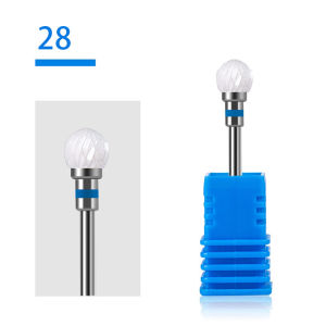 1Pc Corn Shaped Ceramic Sanding Head Nail Drill Bit Electric Machine Cuticle Clean Rotary For Manicure Pedicure Grinding Head