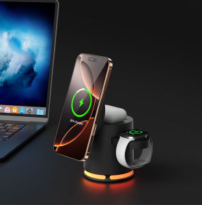 Qi2 Wireless Charger Stand 4 In 1 Charging Station for iPhone16 151 4 13 12 iWatch AirPods Samsung Watch