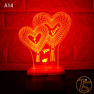 Quà tặng lễ phụ nữ 20/10 với đèn led 3d sáng nhiều màu - Đèn ngủ 3D siêu sáng đổi màu - Quà tặng sinh nhật bạn gái người yêu - Quà tặng tình yêu happy birthday - Kỷ niệm ngày cưới - 20/10 - 14/2