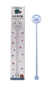 Que khuấy sữa silicon Babuu hình Gấu đổi màu theo nhiệt độ cho bé Bebi123