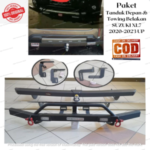PAKET LENGKAP TOWING DEPAN BELAKANG BUMPER BEMPER BESI PELINDUNG BAMPER SUZUKI XL7 2020-2023 UP