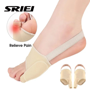 แผ่นแก้ไขนิ้วก้อย SRIEI 1 คู่ แผ่นรองนิ้วเท้าเล็ก ออร์โธปิดิกส์ แผ่นดาม Hallux Valgus สำหรับแก้ไขนิ้วเท้าเกทับกัน สำหรับนิ้วหัวแม่เท้าและนิ้วน้อย