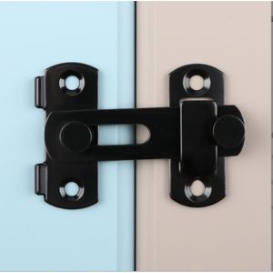Barn Door Latch Door Lock Sliding Door Lock Eye Latch Hook Cabin Window Hook with Screws 75mm