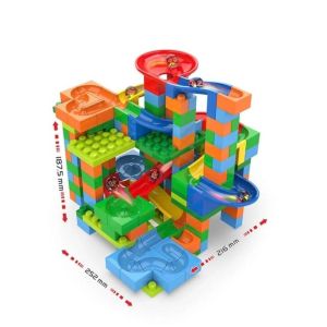 (SG stock) 248pcs Track Maze Toy Bricks building blocks | Marble Run | Funny blocks