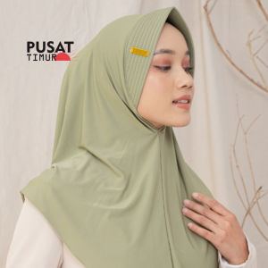Hijab Bergo Hamidah Gold NEW Label Style Terbaru Wanita Muslimah Premium | PUSAT TIMUR