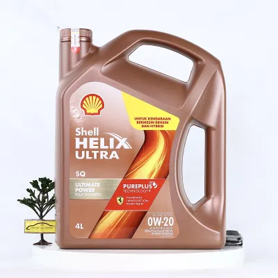 Shell Helix Ultra SAE 0W-20 4 Liter Api SQ/GF-7 Oli Mobil Mesin Bensin dan Hybrid Pelumas Ultimate Power Full Synthetic Pureplus Technology Original