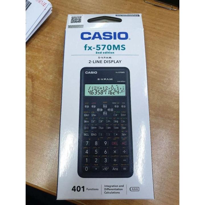 Original Casio FX 570MS fx 570ms 2nd Edition scientific calculator 1 year warranty Lazada