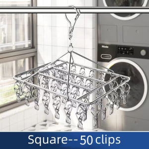 Stainless Steel Windproof Clothespin Laundry Hanger Rack Hook Dryer Peg Drying Clothes Bra Socks Towel Clothes Line Airer