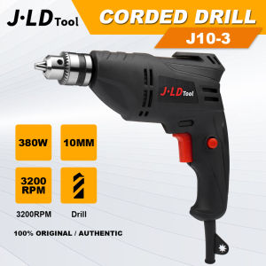 JLD 380W Electric Hand Drill Heavy Duty 10MM Drill Set Original Heavy Duty BLACK Barena Drill Set Original