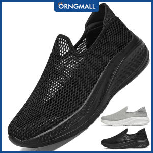 ORNGMALL Sneaker Shoes for Men Breathable Casual Shoes Light  Walking Shoes Soft Thick Sole Men Sport Shoes Suitable for Daily With Travel and Street 39-48
