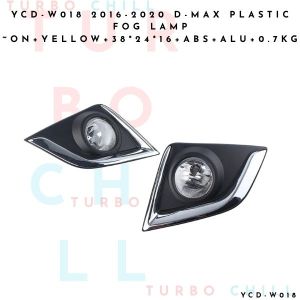YCD-W018 2016-2020 D-MAX plastic fog lamp ~ON+yellow+38*24*16+ABS+ALU+0.7kg