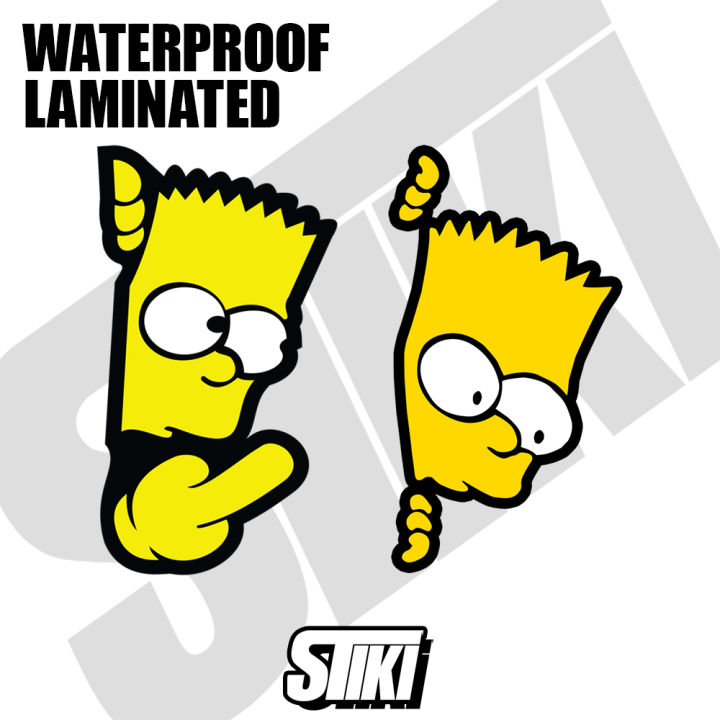 Bart Simpson Vinyl Sticker WATERPROOF | Lazada PH