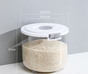 Airtight Rice Storage Container Rice Dispenser Food Grade Large Capacity Moisture Proof Kitchen Rice Bin Storage Box with Measuring Cup