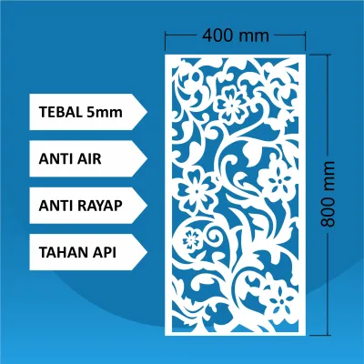 Krawangan Plafon PVC size 80 x 40 x 0.5 cm / Krawangan /PVC Foam Board / Krawangan PVC Foam Board / Krawangan Plafon / Krawangan Plafon PVC
