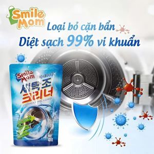 Bột Tẩy Lồng Máy Giặt Smile Mom 450g – Tự Vệ Sinh Tại Nhà Khử Mùi Diệt Khuẩn Tiết Kiệm Chi Phí