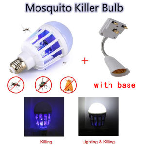 Mosquito Killer Lamp LED Bulb AC220V Electric Bug Zapper Anti Fly Trap Mosquito repellent Lamp with Home Lighting 15W Night Light