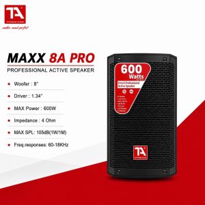 Titanium Audio Maxx8A Pro / 8inch Active Speaker / 600W 105dB/ 4 Ohm / LED Display