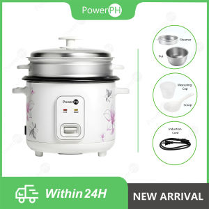 POWERPH 4L Multi-Functional Rice Cooker Effortless Durable Fast Cooking With Dual Function Steam + Cook