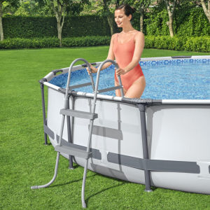BESTWAY 2 Sizes Pool Ladder Swimming Stairs Step Adult Children Family Pool Tangga Tinggi Kolam Renang Air Panjat Kolam (58430/58335)