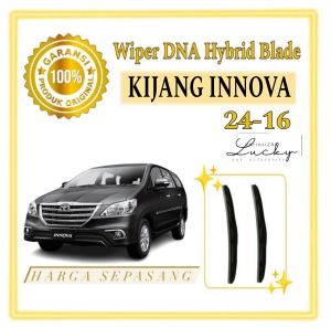 SET Wiper DNA Hybrid Blade Series Mobil Toyota Kijang Innova Ukuran 24 16