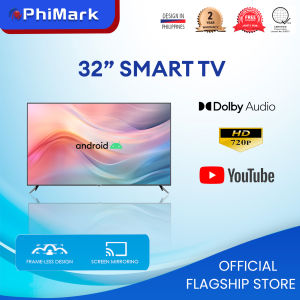 PhiMark 32" HD Frameless Android 11 Smart LED TV  (1GB+8GB)ISDB-T Receiver WIFI MIRROR CAST