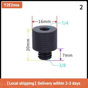 【Local shipping】 3 8 to 1 4 Male to Female Thread Screw Mount Adapter Tripod Plate Screw Mount