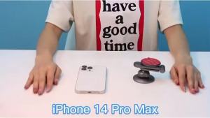 VICSEED Tesla Phone Mount[Strongest Magnet Power] Foldable Hidden Tesla Phone Holder Fit for All Phones Tesla Model 3/Y/Cybertruck Accessories Tesla Model 3 Model Y for MagSafe Car Mount - White