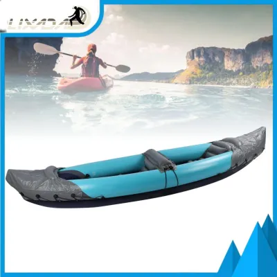 LIXADA Inflatable Kayak Strong Load Bearing PVC Anti Aging Folding Kayak for Fishing for Rafting