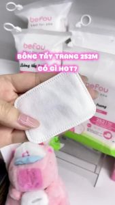 [COMBO 2] Bông Tẩy Trang Vuông Befou 252 Miếng