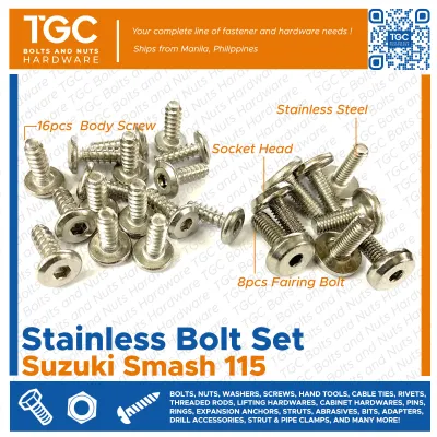 TGC Stainless Bolt set - Suzuki Smash 115 TGC -MOTORCYCLE