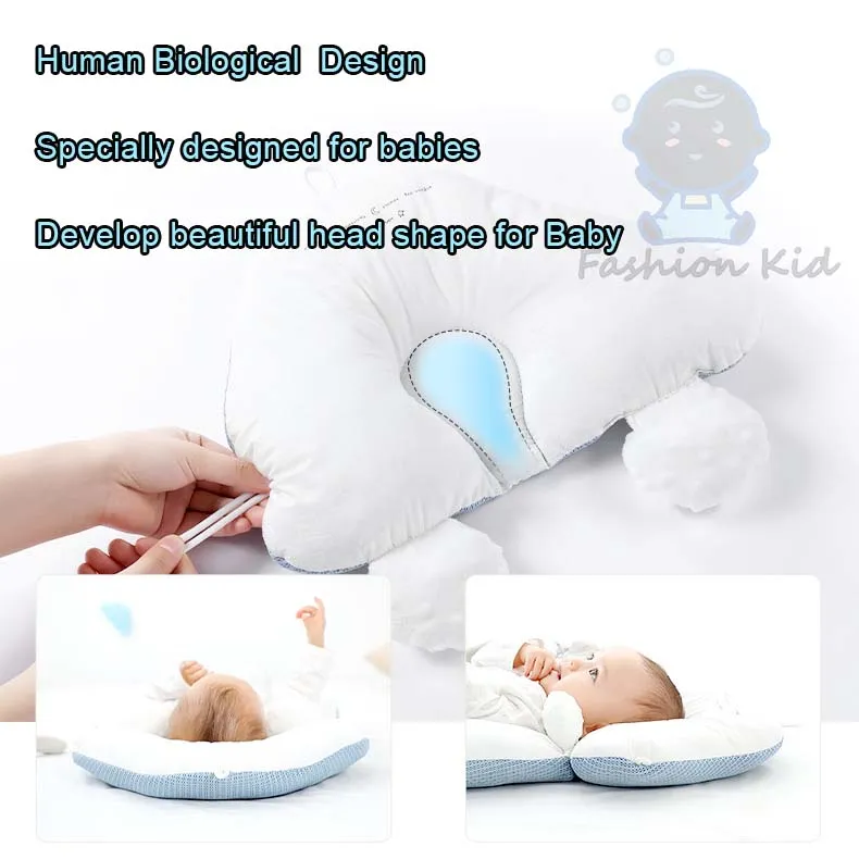 Pure Cotton Newborn Baby U Shape Pillow Comfortable and Protective